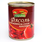 Фасоль МАРИКА красная в томатном соусе 360 г.